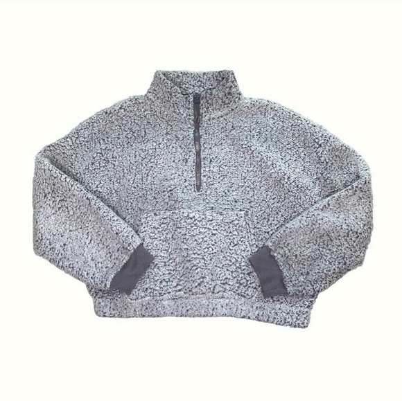 *NEW* Fuzzy Gray Teddy Bear Pullover Sweater | Hippie Rose, XS - Picture 7 of 7